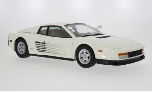 Diecast model cars Ferrari Testarossa Monospecchio white 1984 1/12 KK Scale