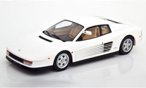 Diecast model cars Ferrari Testarossa Monospecchio white 1984 US-Version 1/18 KK Scale