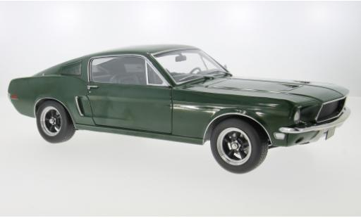 Diecast model cars Ford Mustang Fastback GT green 1968 1/12 KK Scale