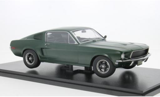 Diecast model cars Ford Mustang Fastback GT green 1968 1/18 KK Scale