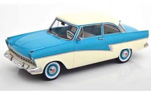 Diecast model cars Ford Taunus 17M P2 () turquoise/white 1957 1/18 KK Scale