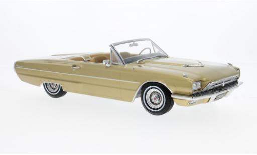 Diecast model cars Ford Thunderbird Flair Bird Convertible gold 1966 1/18 KK Scale