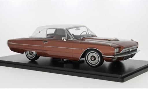 Diecast model cars Ford Thunderbird Flair Bird Landau Coupe bronze/white 1966 1/18 KK Scale