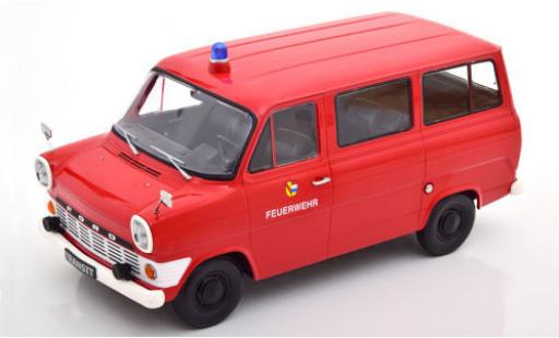 Diecast model cars Ford Transit Bus MK 1 Fire brigade 1965 1/18 KK Scale
