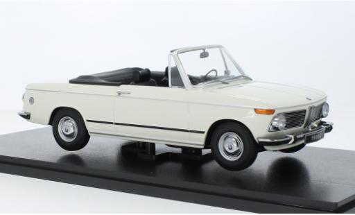 Diecast model cars Bmw 1600 cabriolet -2 white 1968 1/18 KK Scale