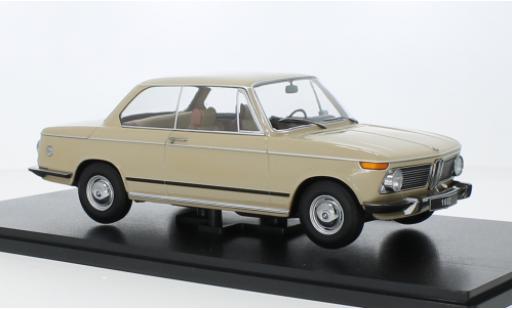 Diecast model cars Bmw 1602 berline beige 1971 1/18 KK Scale