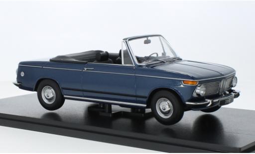 Diecast model cars Bmw 2002 Cabriolet Baur metallise blue fonc&Atilde;&copy; 1968 1/18 KK Scale