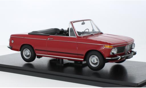 Diecast model cars Bmw 2002 Cabriolet Baur red 1968 1/18 KK Scale