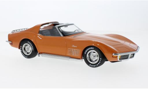 Diecast model cars Chevrolet Corvette Coupe (C3) metallise orange 1972 1/18 KK Scale