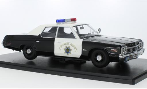 Diecast model cars Dodge Monaco police California autoroute Patrol 1974 1/18 KK Scale