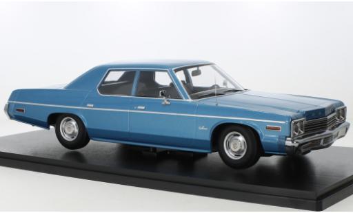 Diecast model cars Dodge Monaco Berline metallise blue 1974 1/18 KK Scale