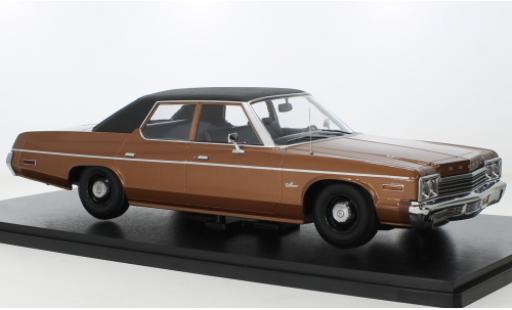 Diecast model cars Dodge Monaco Berline metallise brown/black 1974 1/18 KK Scale