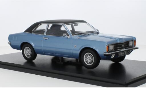 Diecast model cars Ford Taunus TC1 1300 GT () metallise blue /matte-black 1971 1/18 KK Scale