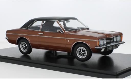 Diecast model cars Ford Taunus TC1 2000 GXL () metallise brun/matte-black 1971 1/18 KK Scale