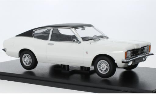 Diecast model cars Ford Taunus TC1 (TC I) GT Coupe white/black 1971 1/18 KK Scale