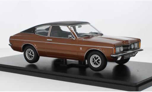 Diecast model cars Ford Taunus TC1 (TC I) GXL Coupe metallise brun/black 1971 1/18 KK Scale