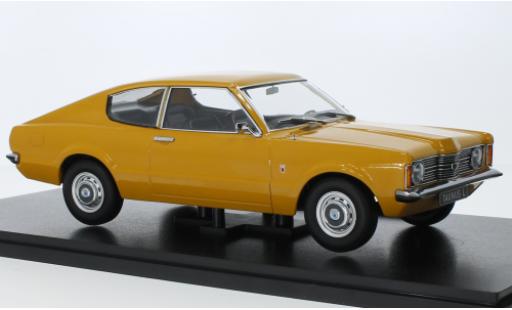 Diecast model cars Ford Taunus TC1 (TC I) L Coupe yellow 1971 1/18 KK Scale