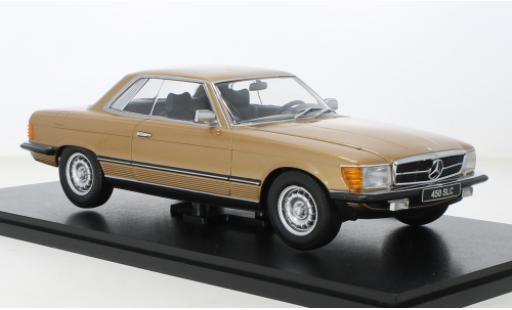 Diecast model cars Mercedes 450 Base SLC (C107) metallise beige 1973 1/18 KK Scale