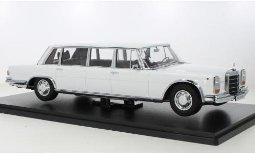 Diecast model cars Mercedes 600 Pullman (W100) white 1964 1/18 KK Scale