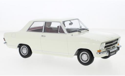 Diecast model cars Opel Kadett B 1.2 B white 1972 1/18 KK Scale