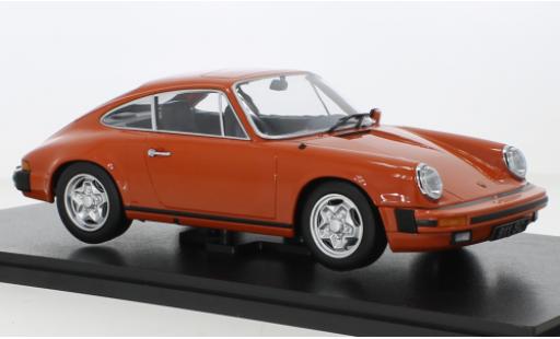 Diecast model cars Porsche 911 SC orange 1978 1/18 KK Scale