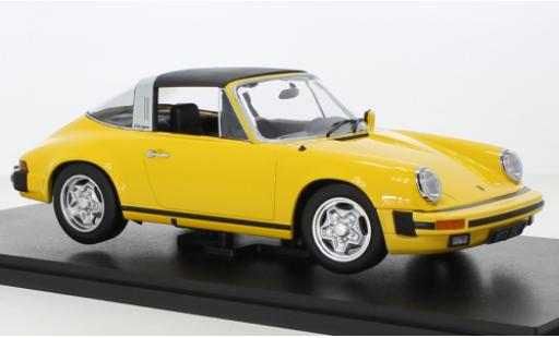 Diecast model cars Porsche 911 Targa SC yellow 1978 1/18 KK Scale
