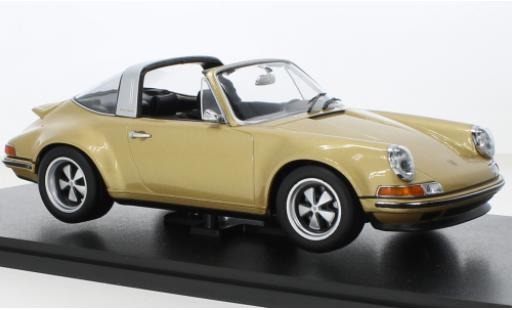 Diecast model cars Porsche 911 Targa Singer metallise beige 1/18 KK Scale