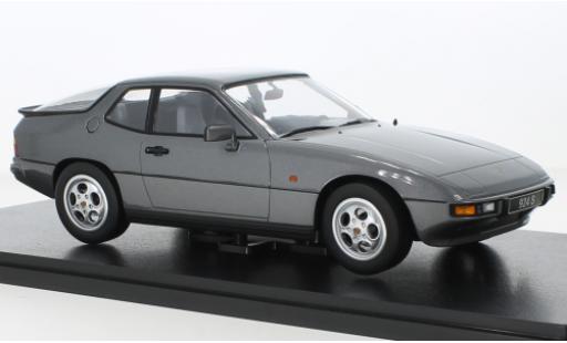 Diecast model cars Porsche 924 S S metallise grey 1986 1/18 KK Scale