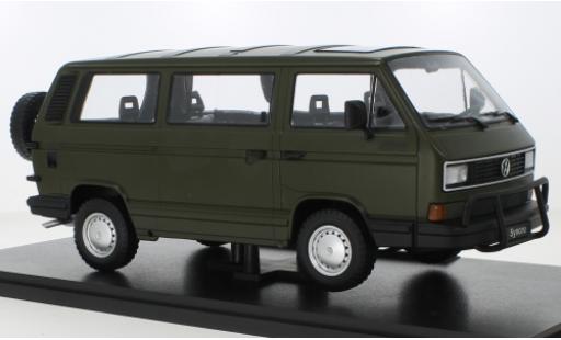 Diecast model cars Volkswagen T3 B Bus Syncro matt-oliv 1987 1/18 KK Scale