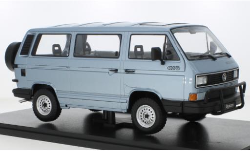 Diecast model cars Volkswagen T3 B Bus Syncro metallise blue 1987 1/18 KK Scale