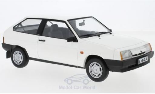 Diecast model cars Lada Samara Base white 1984 1/18 KK Scale