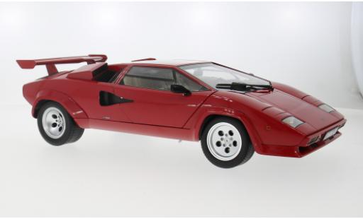 Diecast model cars Lamborghini Countach 5000 Quattrovalvole LP 5000S QV red 1985 1/12 KK Scale