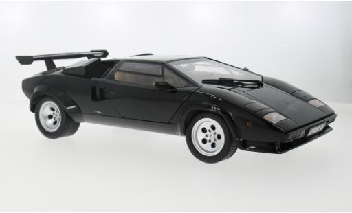 Diecast model cars Lamborghini Countach 5000 Quattrovalvole LP 5000S QV black 1985 1/12 KK Scale