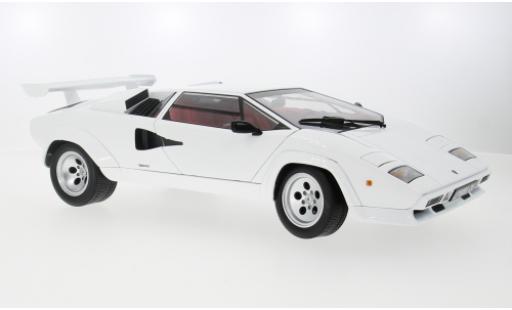 Diecast model cars Lamborghini Countach 5000 Quattrovalvole LP 5000S QV white 1985 1/12 KK Scale