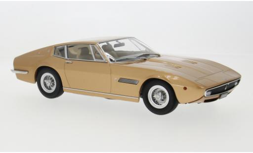 Diecast model cars Maserati Ghibli coupe gold 1969 1/18 KK Scale