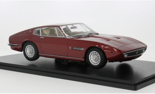 Diecast model cars Maserati Ghibli coupe red 1969 1/18 KK Scale
