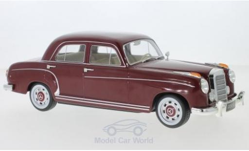 Diecast model cars Mercedes 220 Base S Limousine (W180 II) red 1956 1/18 KK Scale