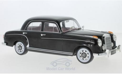 Diecast model cars Mercedes 220 Base S Limousine (W180 II) black 1956 1/18 KK Scale