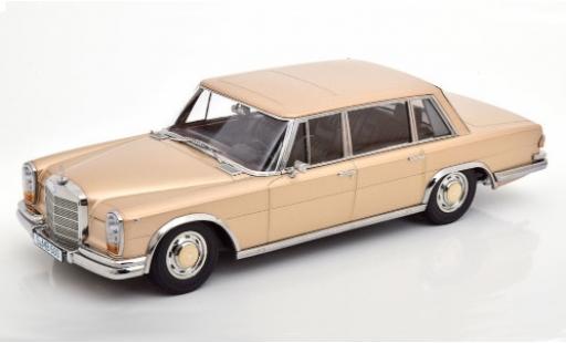 Diecast model cars Mercedes 600 Base (W100) gold 1963 1/18 KK Scale