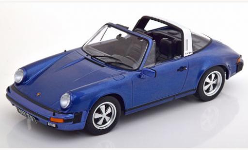 Diecast model cars Porsche 911 Targa Carrera 3.0 metallic blue 1977 1/18 KK Scale