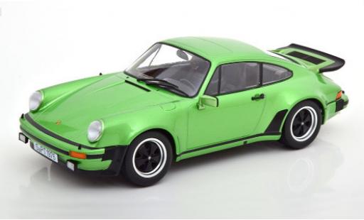 Diecast model cars Porsche 911 Turbo 3.0 metallic green 1976 1/18 KK Scale