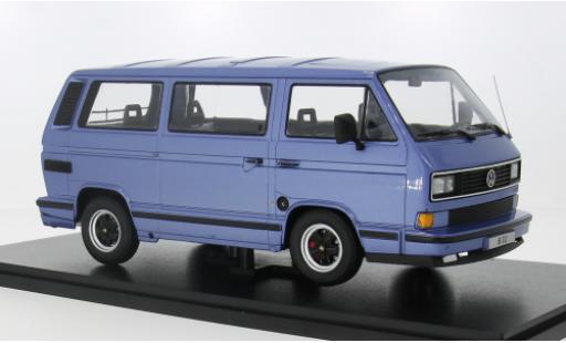 Diecast model cars Volkswagen T3 A Porsche B32 auf Basis Bus blue 1984 1/18 KK Scale