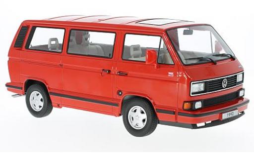 Diecast model cars Volkswagen Bulli Classic T3 Multivan red 1992 1/18 KK Scale
