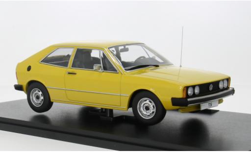 Diecast model cars Volkswagen Scirocco Base I TS yellow 1976 1/18 KK Scale