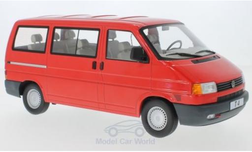 Diecast model cars Volkswagen T4 Base Caravelle red 1992 1/18 KK Scale