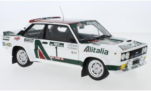 Diecast model cars Fiat 131 Abarth No.1 Alitalia Alitalia Rally WM Rally Portugal 1978 S.Munari/P.Sodano 1/18 Kyosho