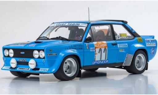 Diecast model cars Fiat 131 Abarth No.11 River Team Rally WM Rally Sanremo 1980 A.Bettega/A.Bernacchini 1/18 Kyosho