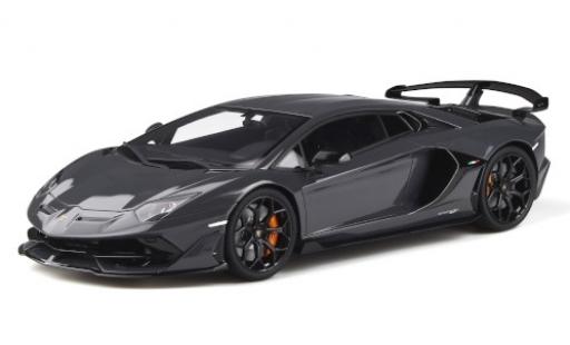 Diecast model cars Lamborghini Aventador SVJ grey 1/18 GT Spirit