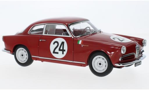 Diecast model cars Alfa Romeo Giulietta berlina Sprint Veloce No.24 Targa Florio 1958 1/18 Kyosho
