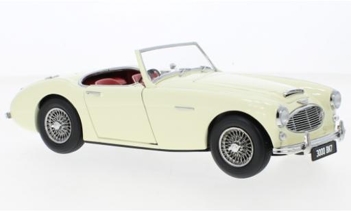 Diecast model cars Austin Healey 3000 roadster MK. I (BN7) white 1/18 Kyosho